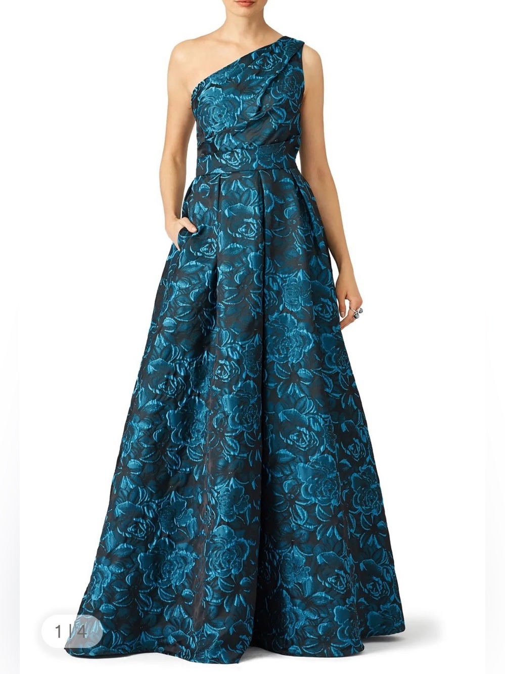 Slate & Willow Blue Simonetta Gown size 14. - Picture 4 of 14